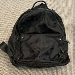 Stylish Black Camouflage Backpack Unisex
